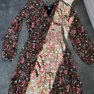 Old Navy Black Floral Dress